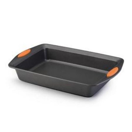 RACHAEL RAY Rachael Ray 54072 Bakeware  Oven Lovin Rectangle 9-Inch by 13-Inch Cake Pan  Grey 54072